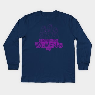 International Womens Day Kids Long Sleeve T-Shirt